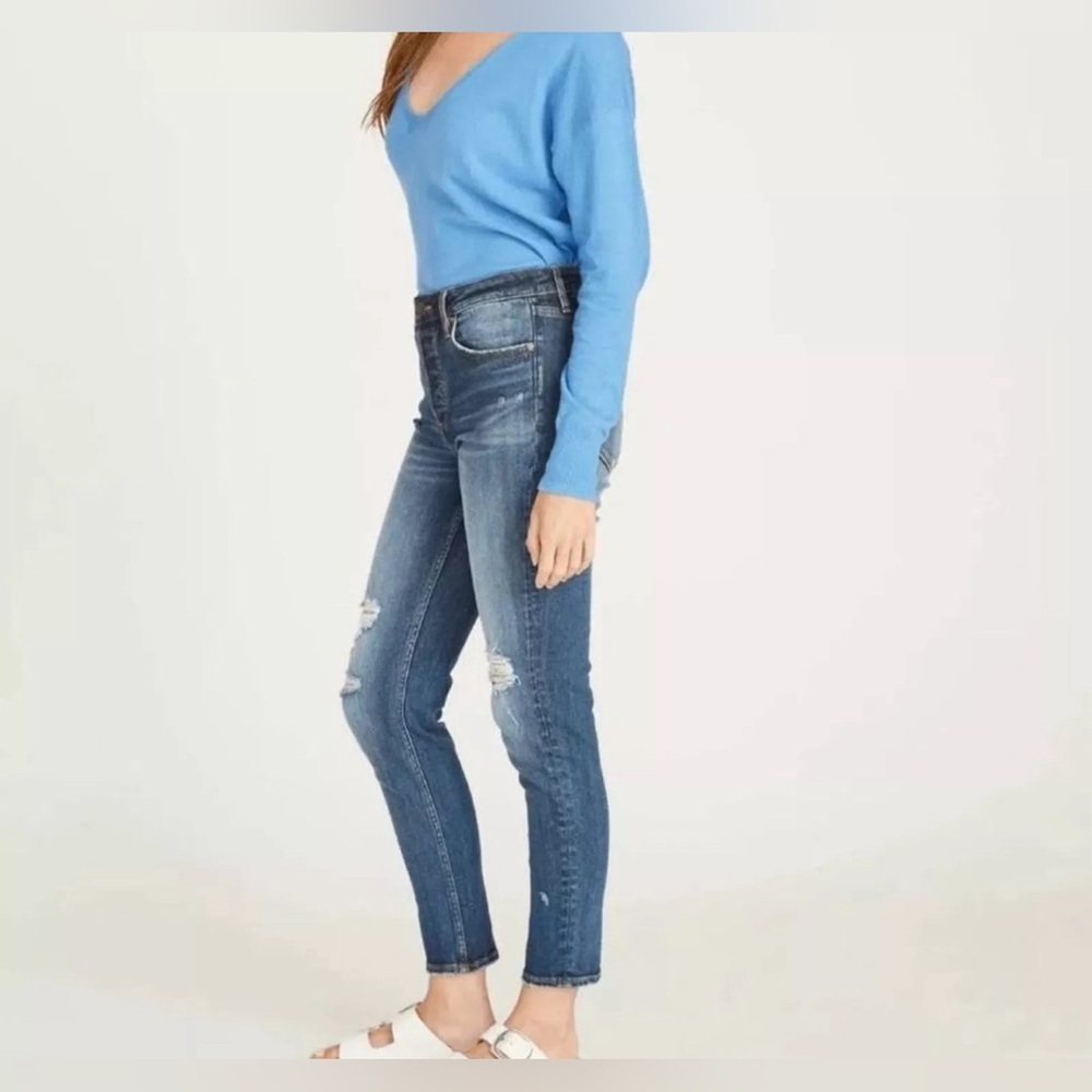VIGOSS High Waisted‎ Slim Straight Cropped Frankie Jeans